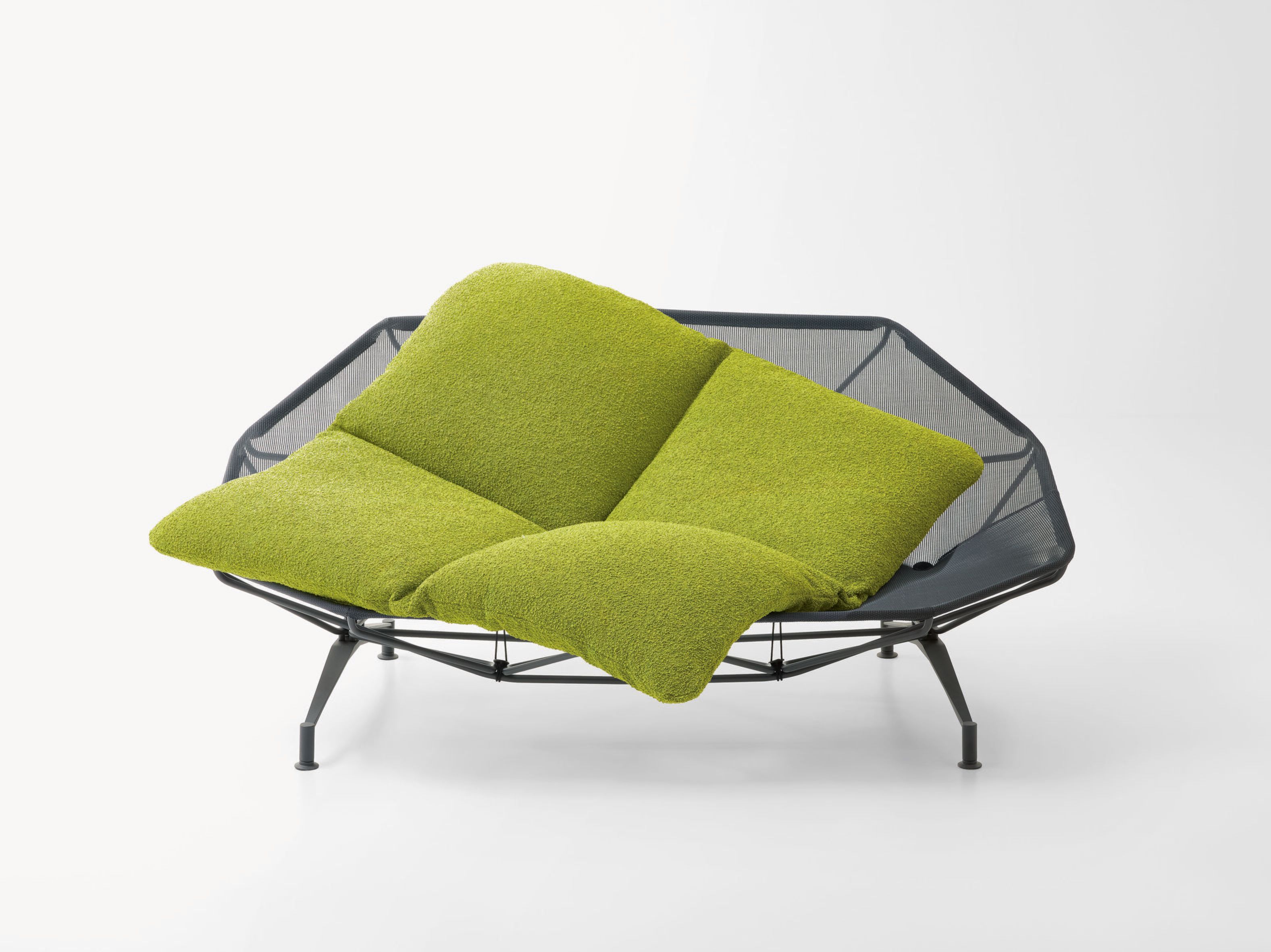 2-местный садовый диван из нержавеющей стали и ткани Paola Lenti Alma ARCH-00152141