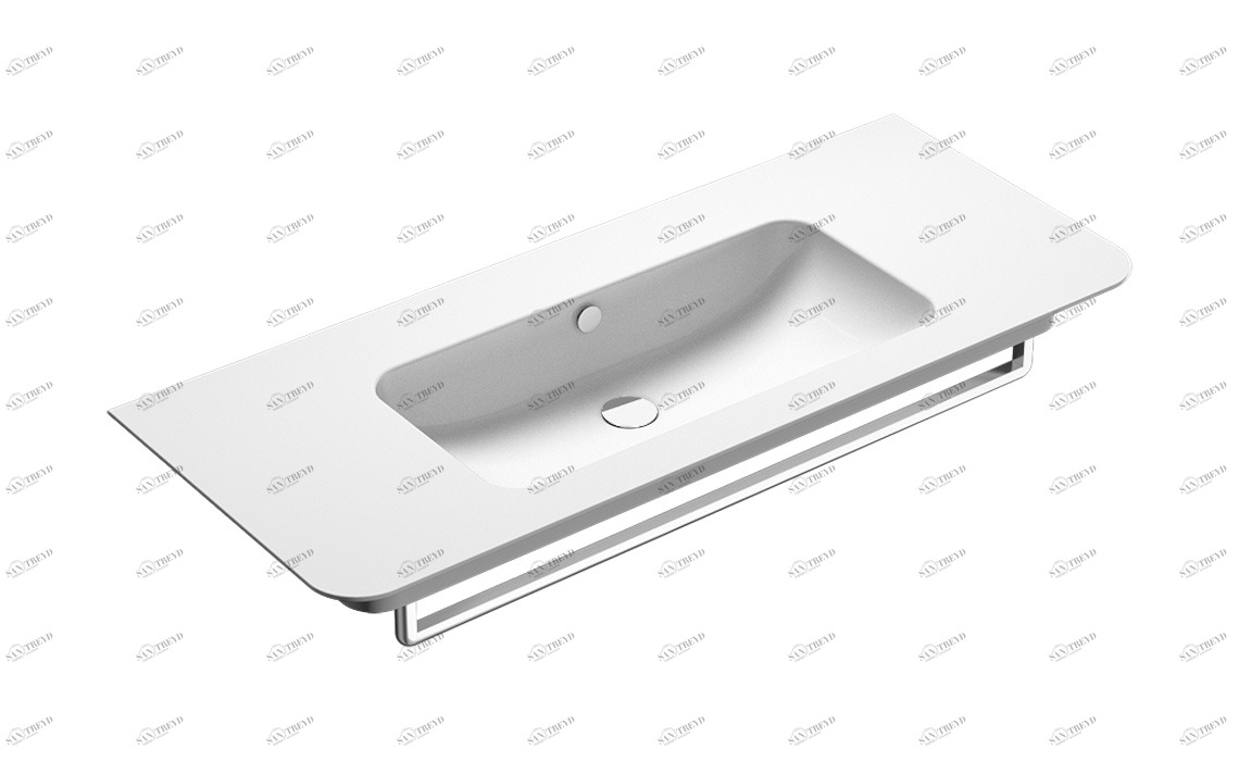 1120GRUP00 Подвесная раковина настенная овальная CERAMICA CATALANO Green белая