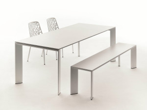 Алюминиевый прямоугольный садовый стол