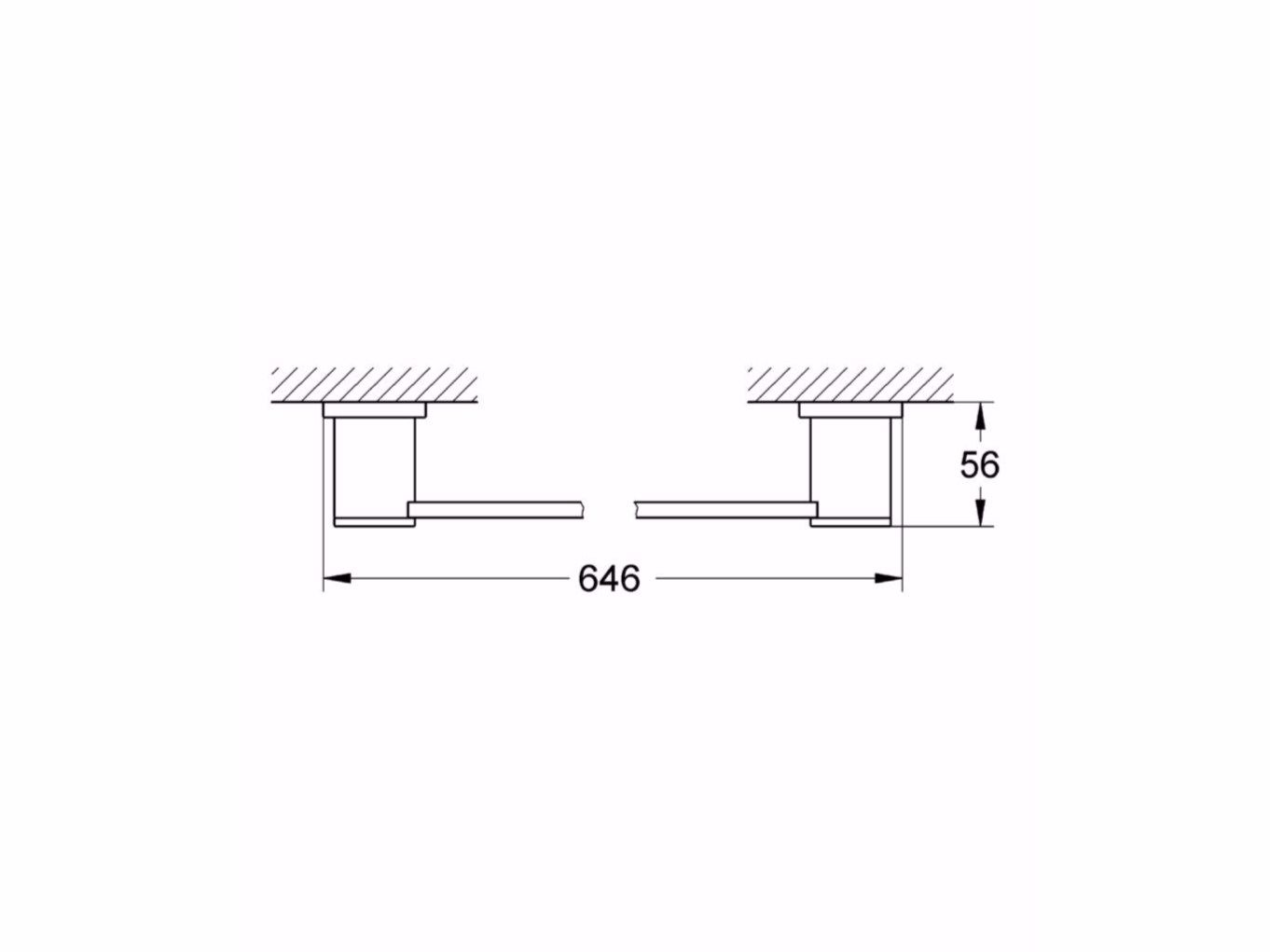 Держатель для полотенец Grohe Allure ARCH-00139166 - Вид №2