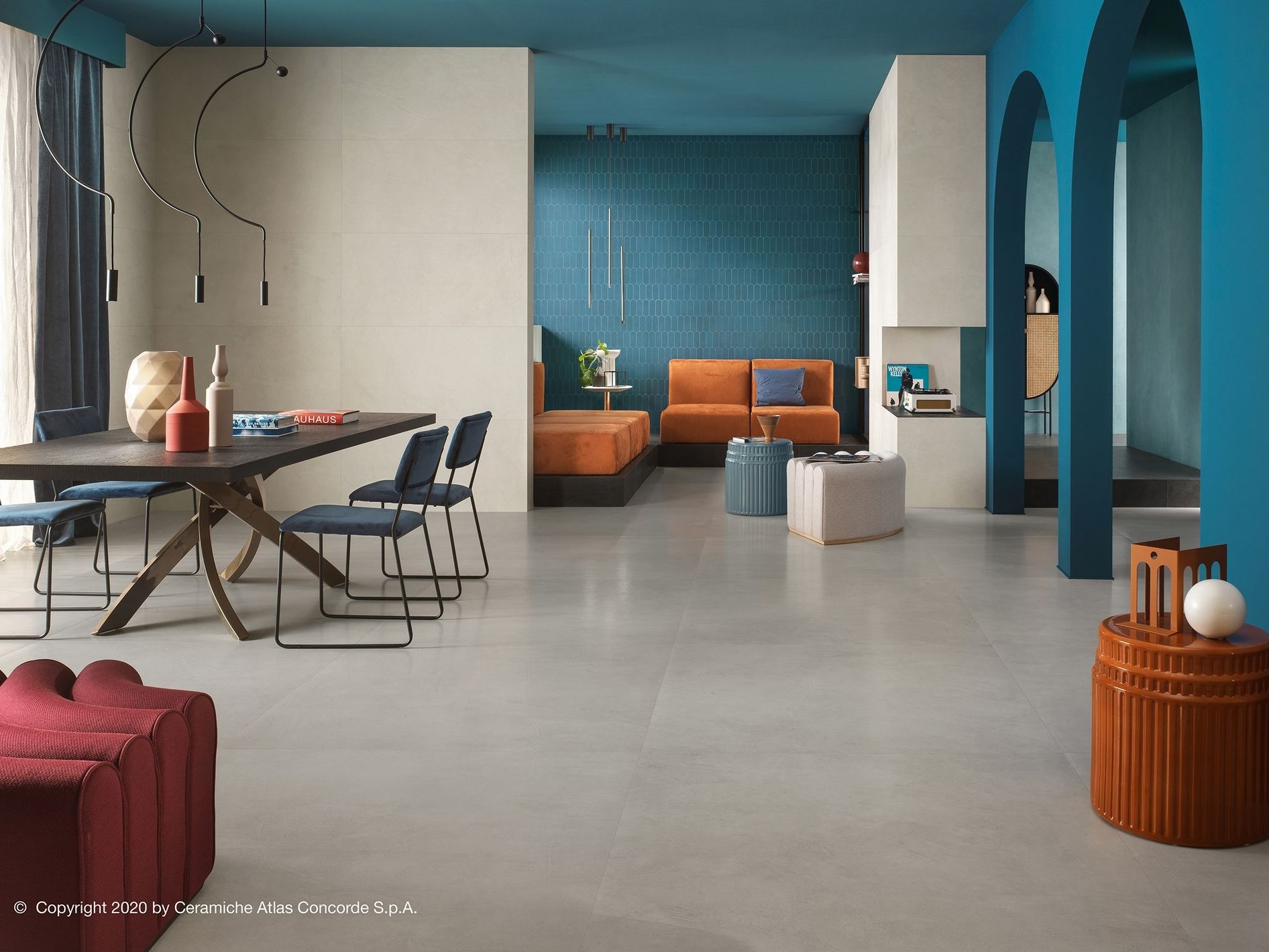 Пол из керамогранита с эффектом смолы Atlas Concorde ARCH-00028612