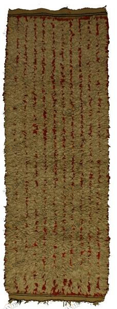 AFOLKI Прямоугольный шерстяной коврик с длинным ворсом Boucherouite Taa1052be