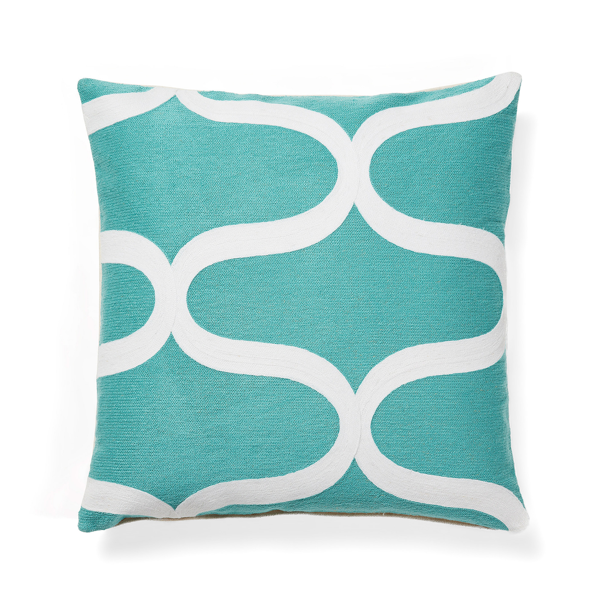 8433840417769 Подушка Woon 45x45 бирюзовая LINIE DESIGN 