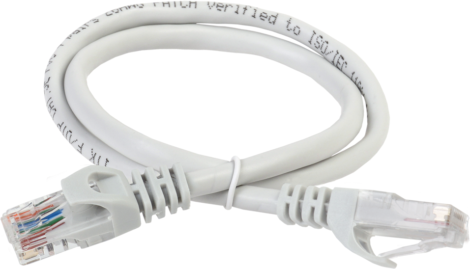 PC01-C5EU-1M Коммутационный шнур (патч-корд), кат.5е utp, 1м, серый ITK Santreyd 