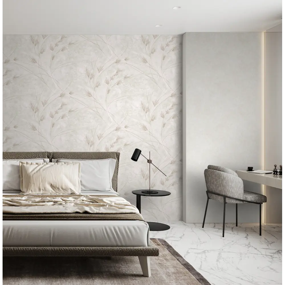 Erismann Veter: флизелиновые обои темно-бежевые для элегантного интерьера 89337524 STLM-1392466 - Вид №4