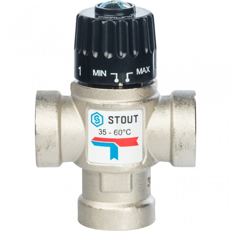 Термостатический смесительный клапан 3/4" STOUT ВР 30-65°С 1,6 KV SVM0010166020 - Вид №1