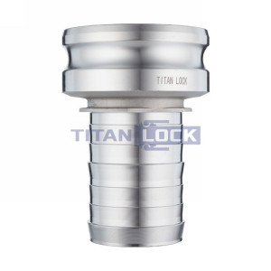 Камлок алюминиевый тип E, 3", ниппель с хвостовиком под рукав 2", TL3020EAL TITAN LOCK