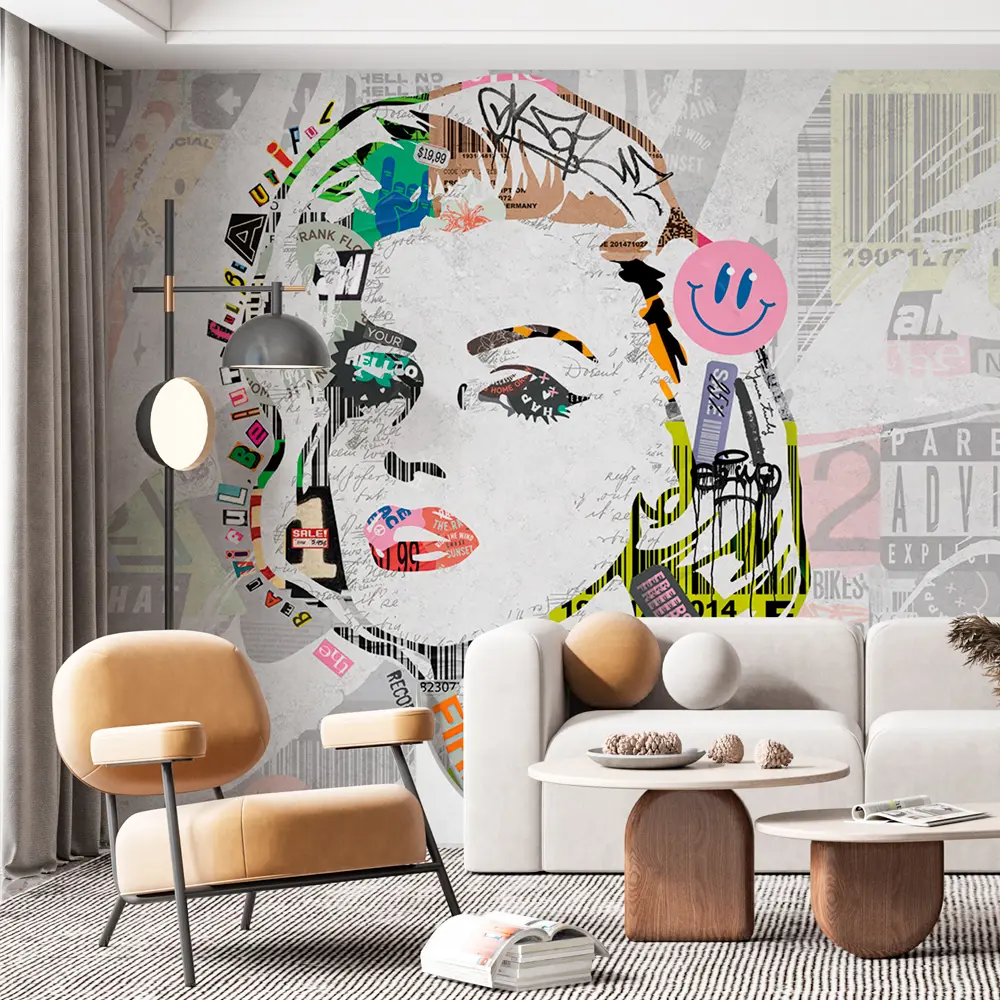 Фотообои Поп-арт коллаж флизелиновые 300x270 см L13-581 FBRUSH 3D FLIZART STLM-2136042 - Вид №2