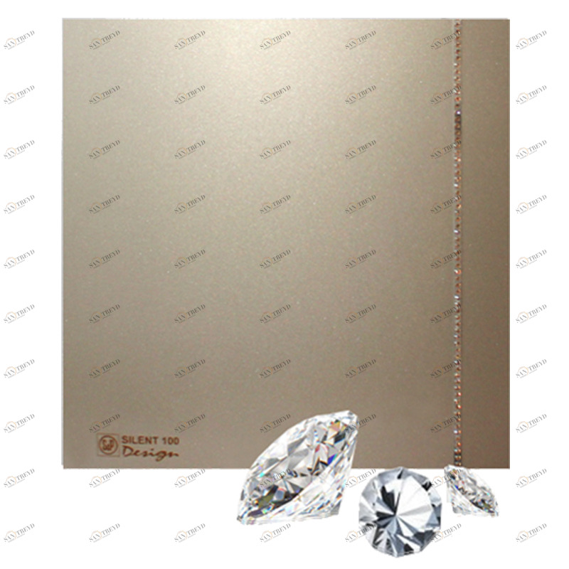 Накладной вентилятор Soler Palau SILENT-100 CZ CHAMPAGNE DESIGN SWAROVSKI 5210622500