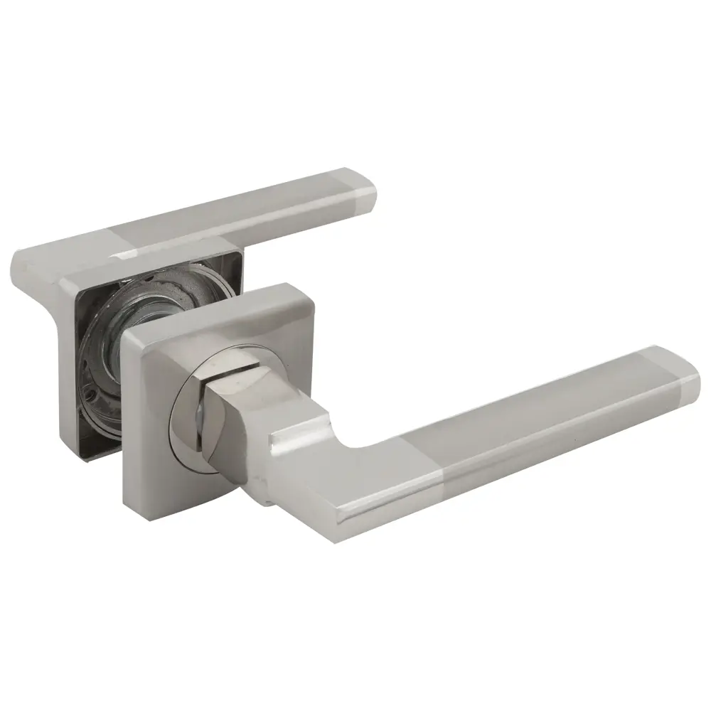 Ручки дверные на розетке Puerto AL 514-02, алюминий, цвет матовый никель STLM-2015828 - Вид №1