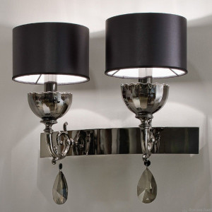 Masiero NUARE A2 G08 Nickel nero бра