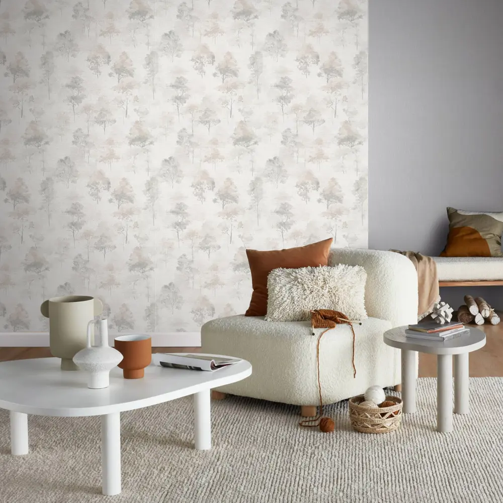 Обои флизелиновые Erismann FD124 светло-серые 1.06 м 12266-10 Forest Dreams STLM-2000018 - Вид №6