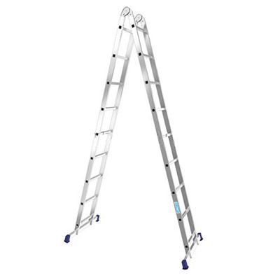 Алюминиевая профессиональная двухсекционная шарнирная универсальная лестница T 209 ALUMET 