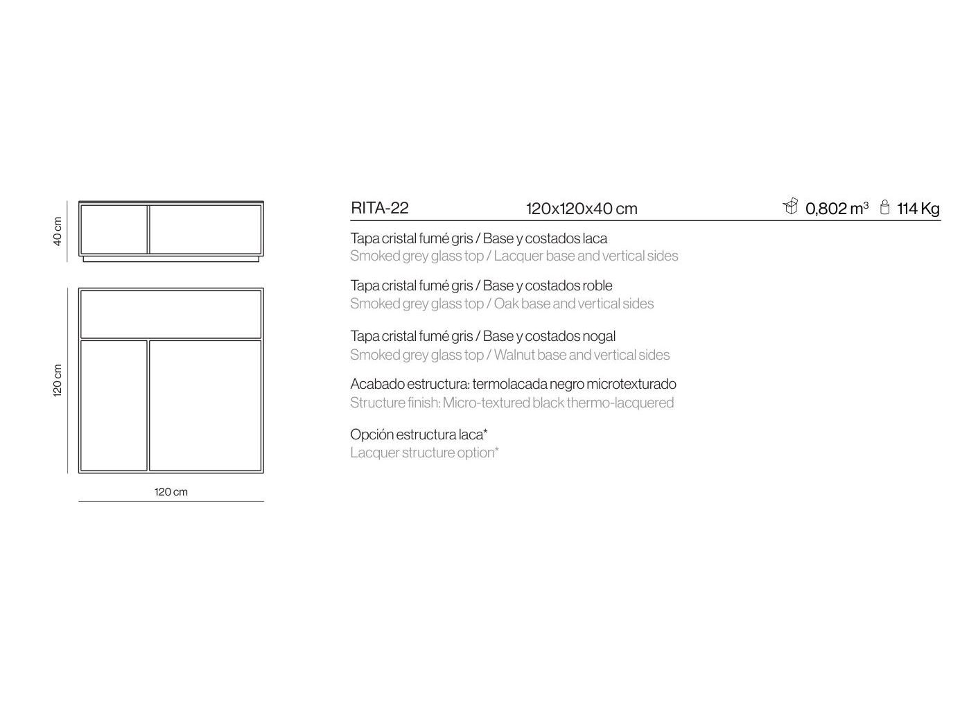 Низкий журнальный столик из дерева и стекла с журнальной стойкой Kendo Mobiliario ARCH-00076318 - Вид №10