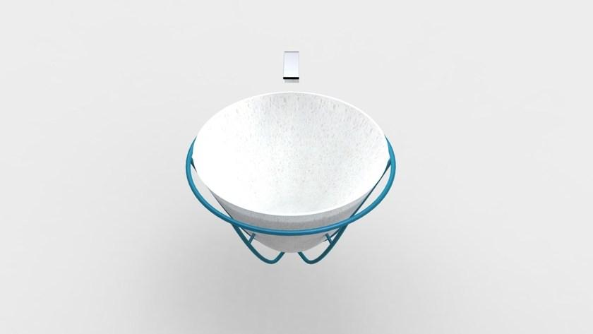 Подвесная раковина настенная овальная Manufatti Viscio  белая sun-id-1402212 - Вид №4