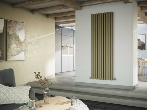 Вертикальный стальной мебельный радиатор с двойным рангом эллиптических трубчатых элементов