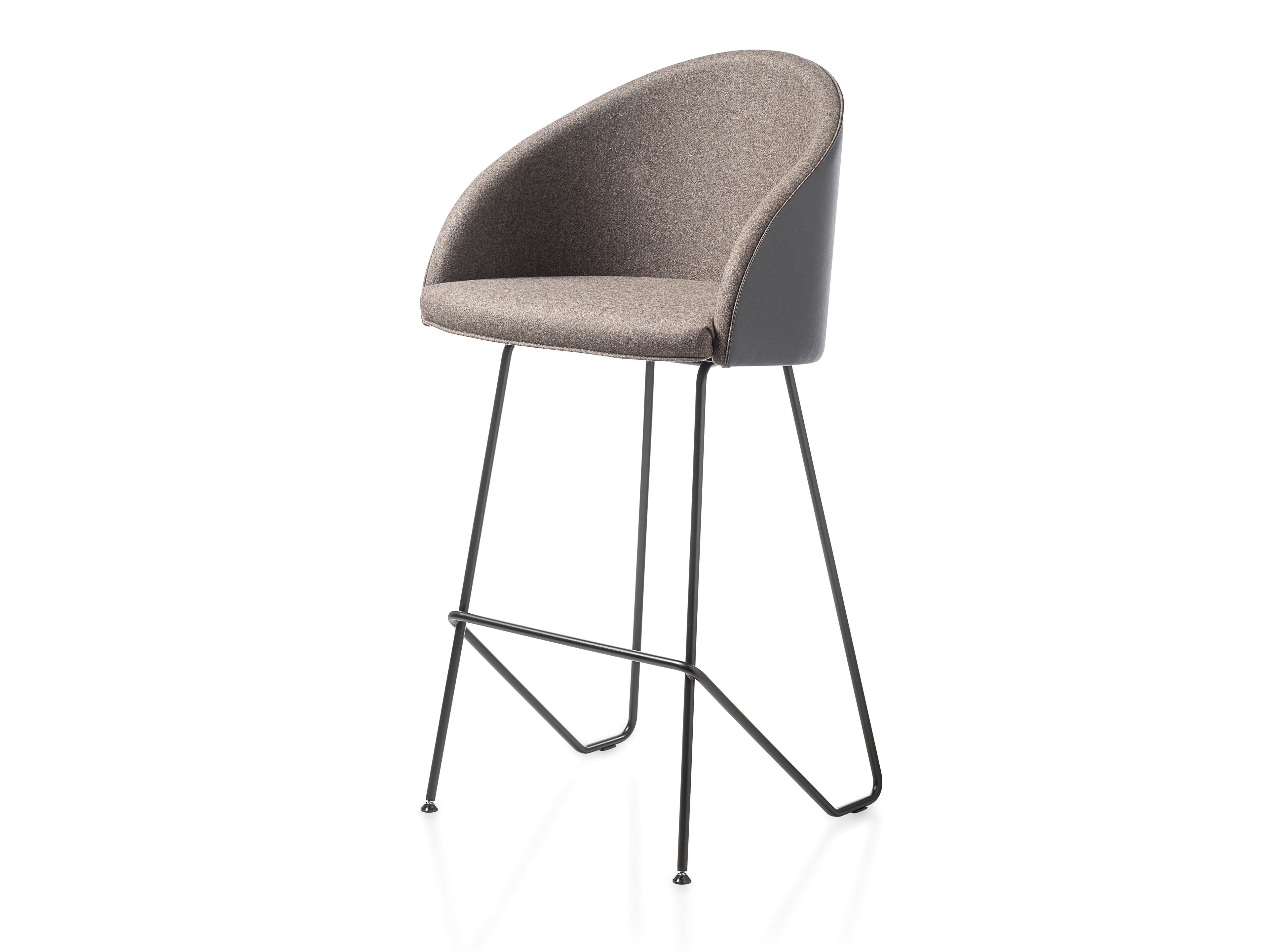 Высокий тканевый стул с подставкой для ног Kastel ARCH-00060973