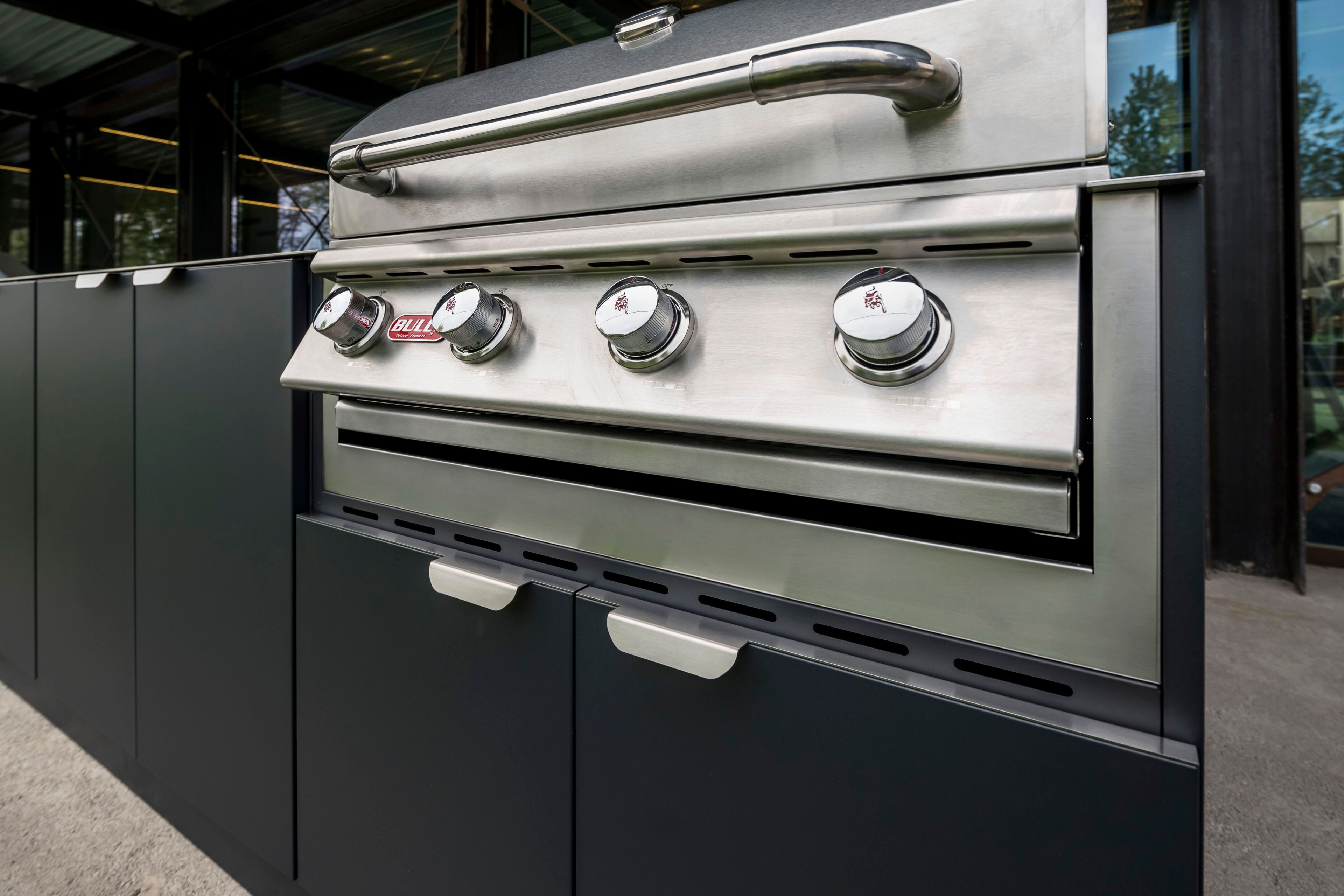 Газовая плита из нержавеющей стали с барбекю OF outdoorkitchens Porta Maggiore ARCH-00088488 - Вид №1