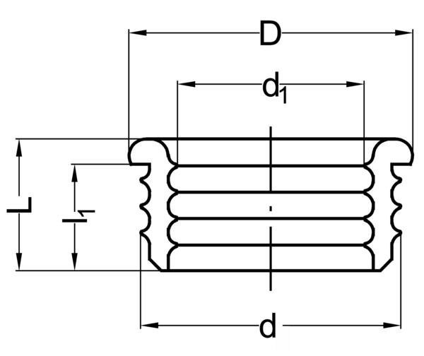 SANIT 123454020050 Резиновый ниппель, PE дренажный, для Siphonanschlussmuffe и угла  - Вид №1