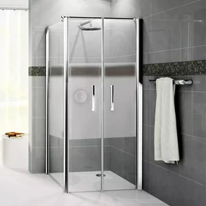 Душевой уголок 78x78 GIADA 2B+F2B Novellini GIADA с сатинированным стеклом