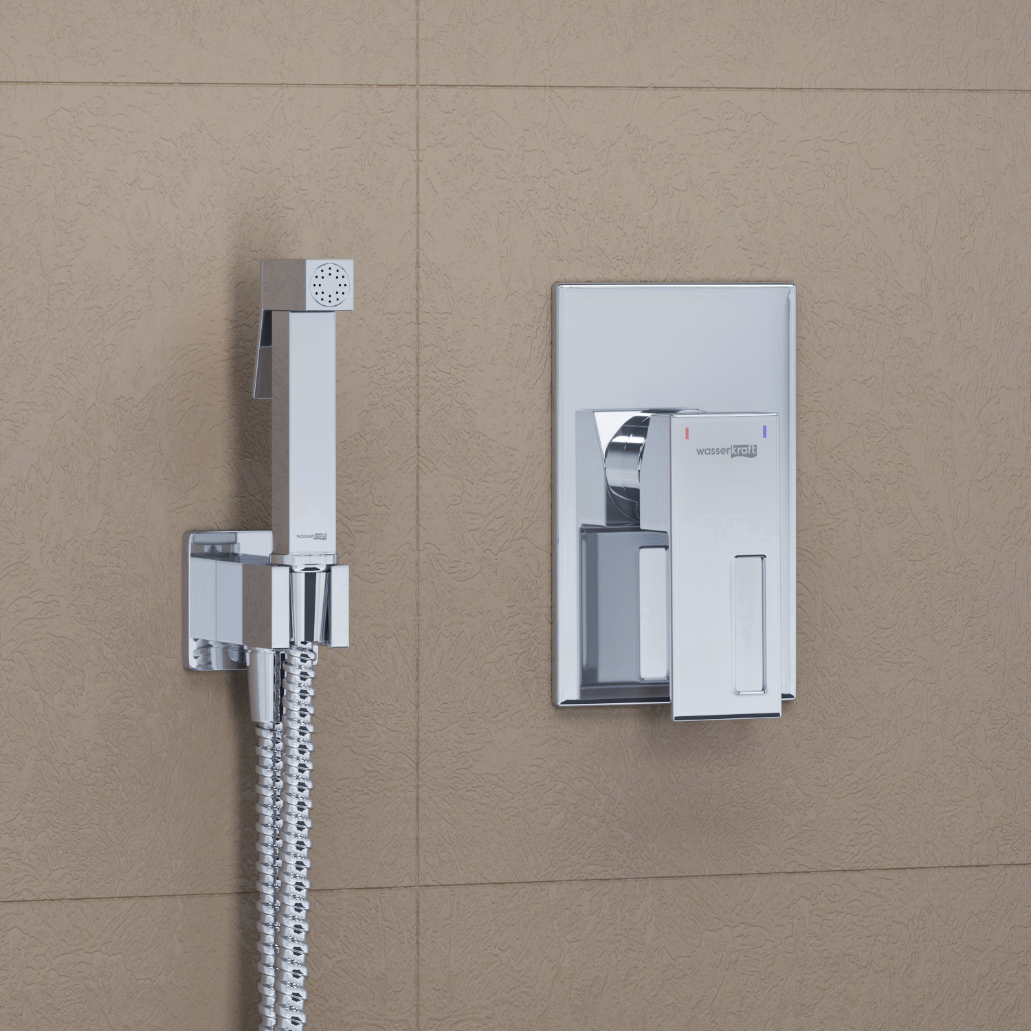 A15156 Встраиваемый комплект для биде со шлангом 100 см WasserKRAFT 