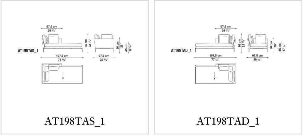 B&B Italia Кожаная кушетка Atoll sun-id-1454804 - Вид №5