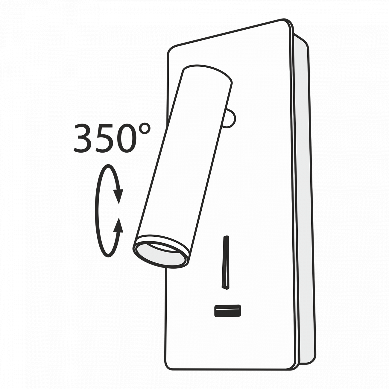 Бра настенное черное Mirax C041 TECHNICAL CEILING & WALL 00-3957383 Черный  - Вид №4