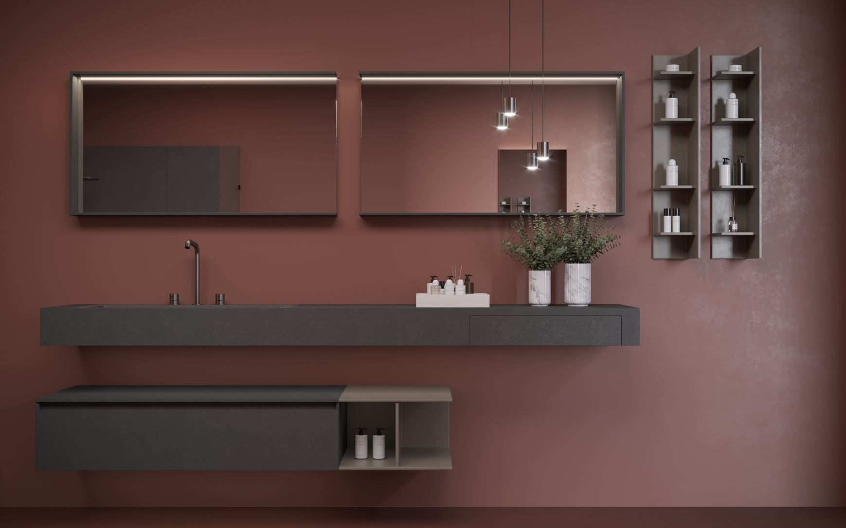 Мебель для ванной комнаты Corian® Acquapazza чистый ARCH-00050421 - Вид №4