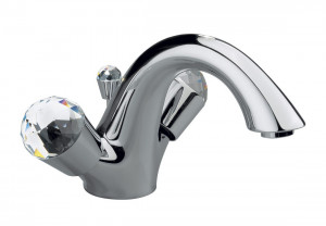 2032 ** 22 Смеситель для раковины на одно отверстие с поворотным изливом Nicolazzi Series Cristallo