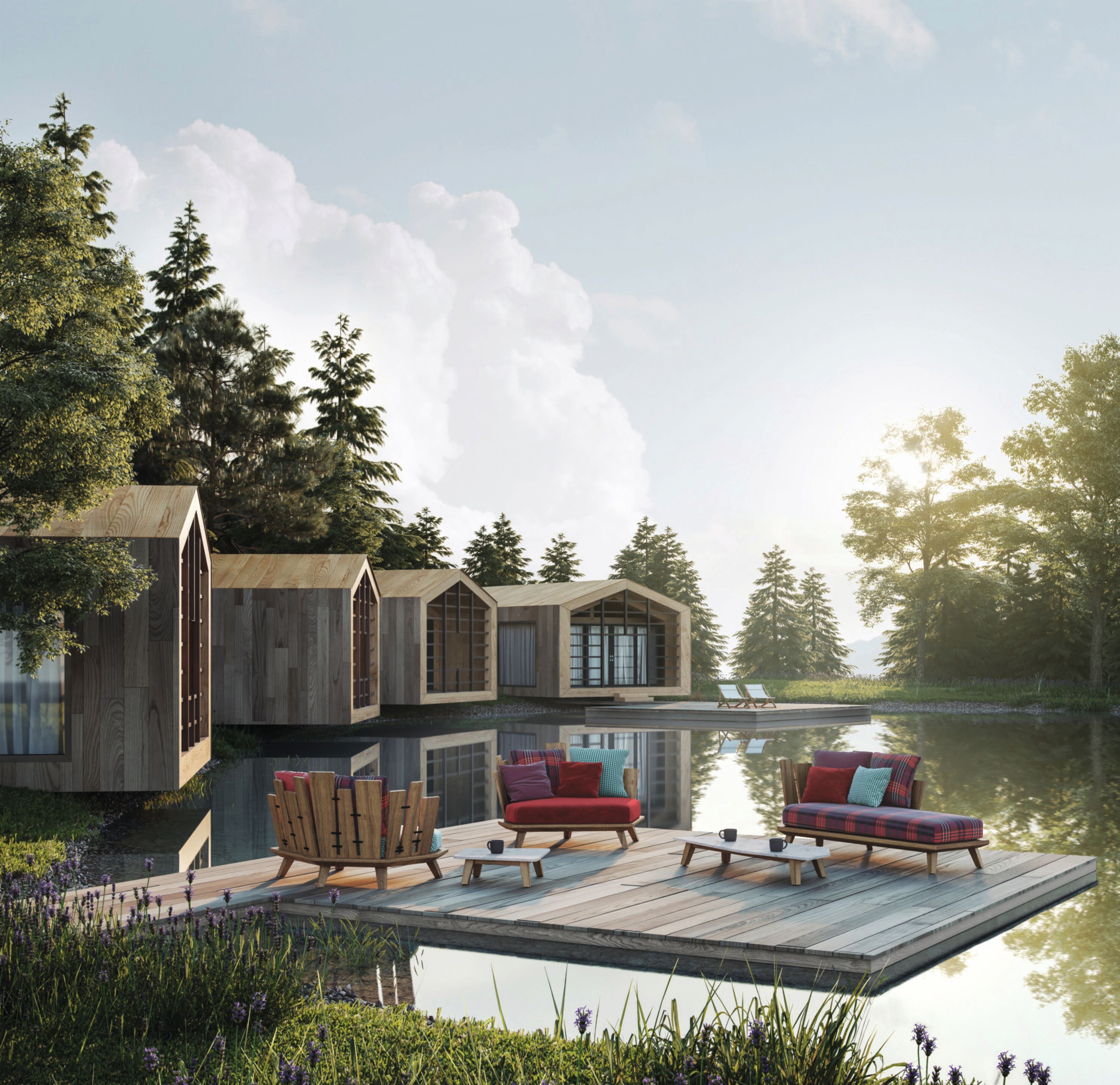 Daybed in teak Ethimo Rafael ARCH-00043901 - Вид №1