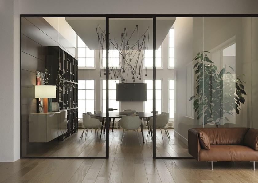 Elitable Стеклянная звуконепроницаемая сдвижная стена для офиса sun-id-1435429 - Вид №4