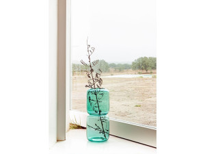 Ваза из дутого стекла