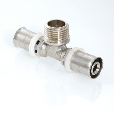 VTm.233.N.260526 Пресс-фитинг – тройник с переходом на наружную резьбу Valtec 26 мм х 3/4" х 26 мм  - Вид №5