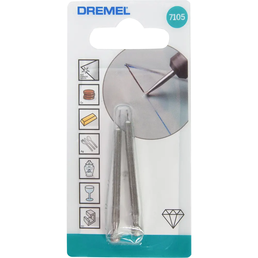 Насадка круговая с алмазным покрытием Dremel 7105, 4.4 мм STLM-2135528 - Вид №2