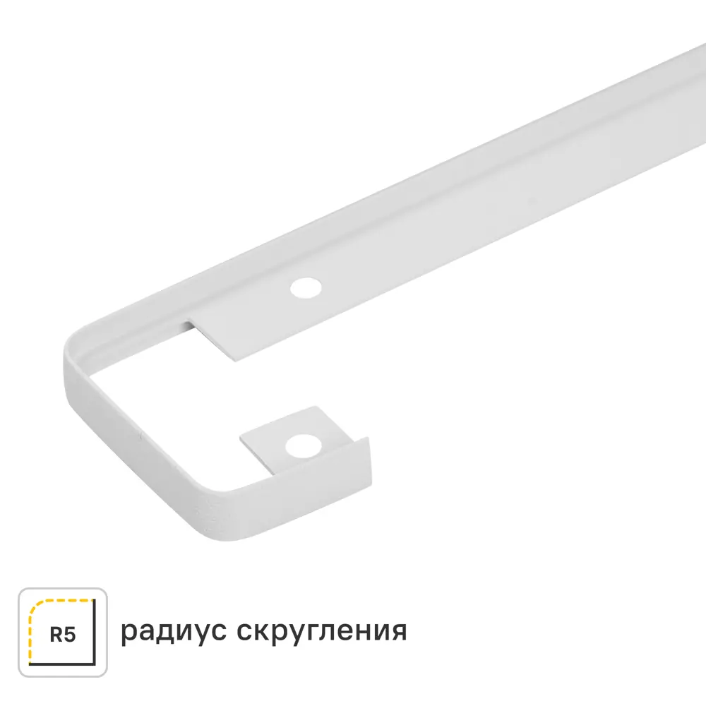 Планка соединительная Т-образная R5 60x3.8 см для столешницы 3.8 см цвет белый Santreyd STLM-2133636