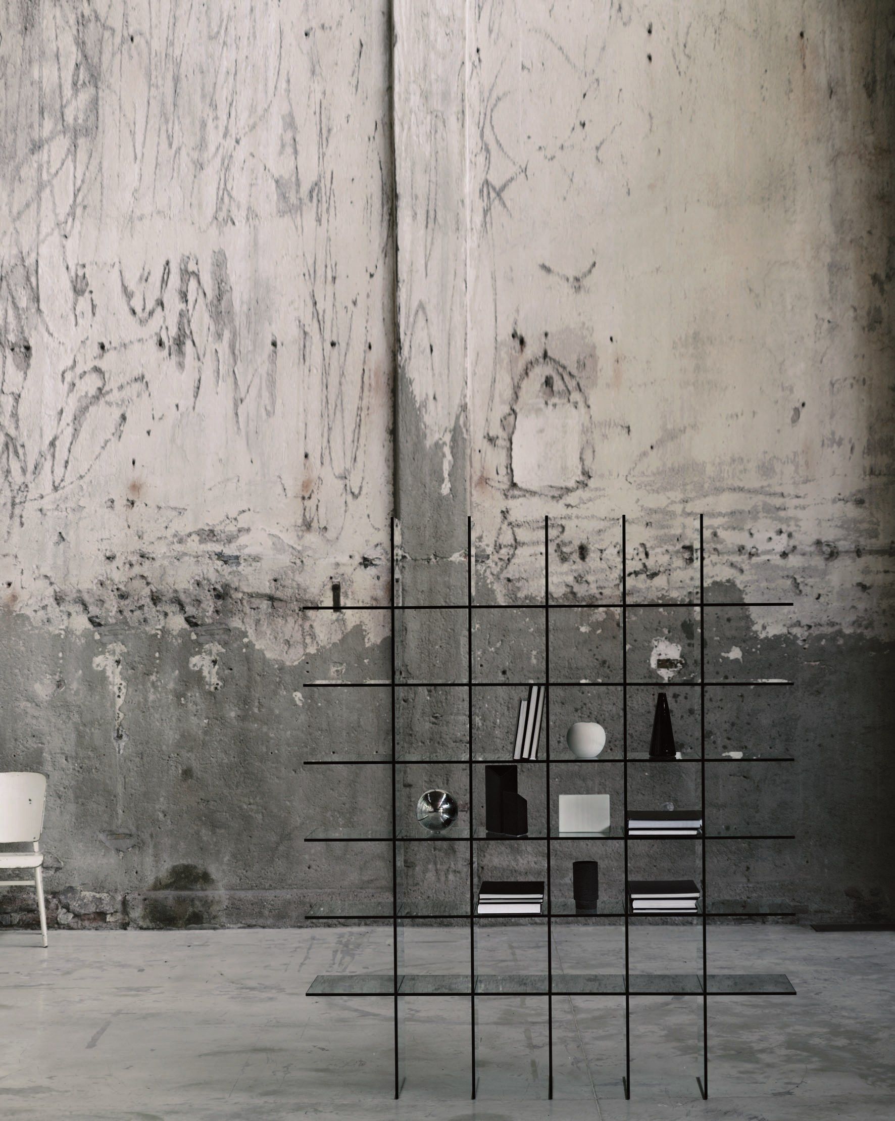 Отдельно стоящий книжный шкаф из хрусталя Glas Italia GLASS SHELVES #1 (1976) ARCH-00033629 - Вид №2