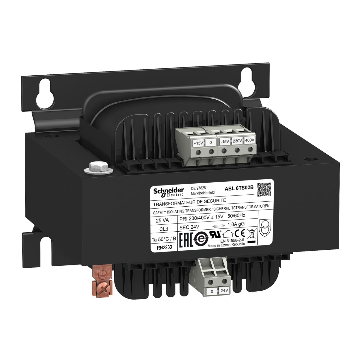 ABL6TS02B ТРАНСФОРМАТОР 230-400В 1X24В 25ВA Schneider Electric Блоки питания и тарансформаторы 