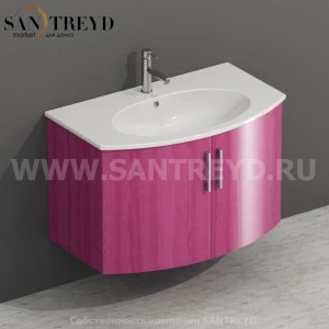 MDMA80Y6077 Тумба с двумя створками 78 см розовая Globo 4ALL Италия