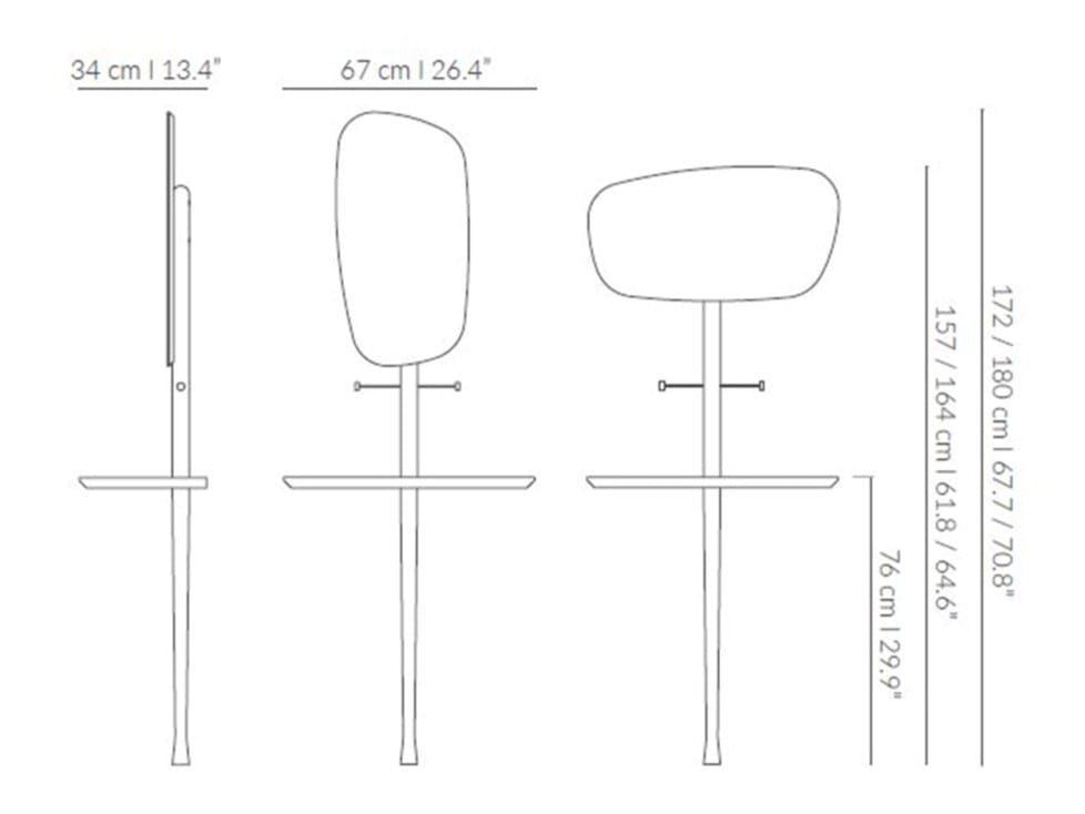 Мраморное зеркало Sahara Noir для входа NOMON Moments ARCH-00110027 - Вид №4