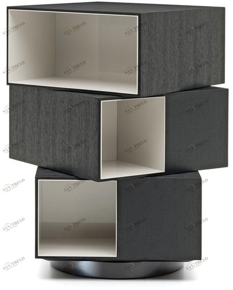 Minotti Стеллаж деревянный поворотный в современном стиле sun-id-1349900