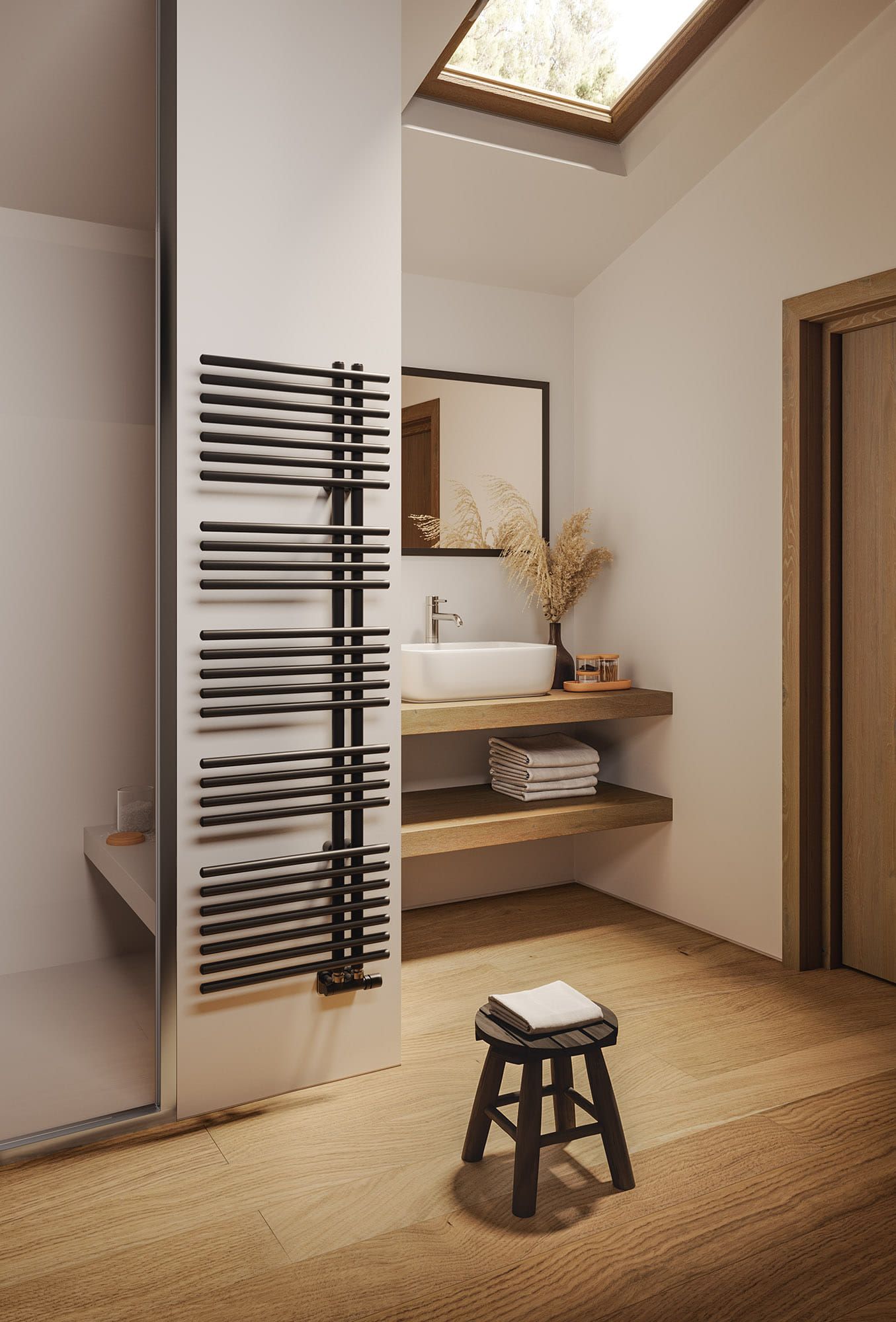 Вертикальный стальной радиатор для ванны Irsap Funky ARCH-00125301 - Вид №2