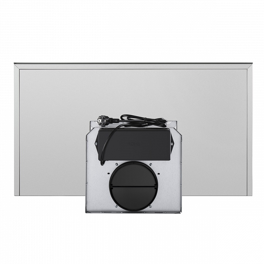 TSH 90 Inox Вытяжка tsh 90 ""нержавейка""/ • тип: настенная• цвет: нерж.сталь+черный• управление: сенсорное• ширина, мм: 900• полная потребляемая мощность, вт: 200• количество скоростей: 3• максимальная производительность, м3/ч: 800• диаметр воздуховода Santreyd  - Вид №3