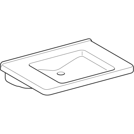 128575000 Раковина Geberit Renova Comfort Square, безбарьерная Geberit  - Вид №18