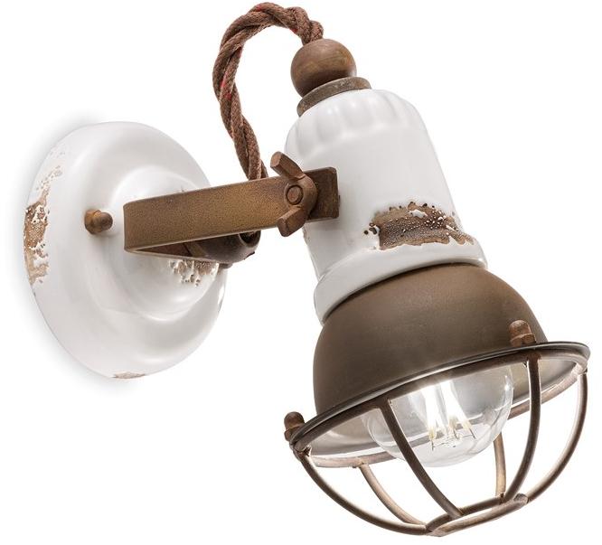 FERROLUCE Регулируемый круглый керамический настенный светильник Loft C1675 - c1675/1 - Вид №1