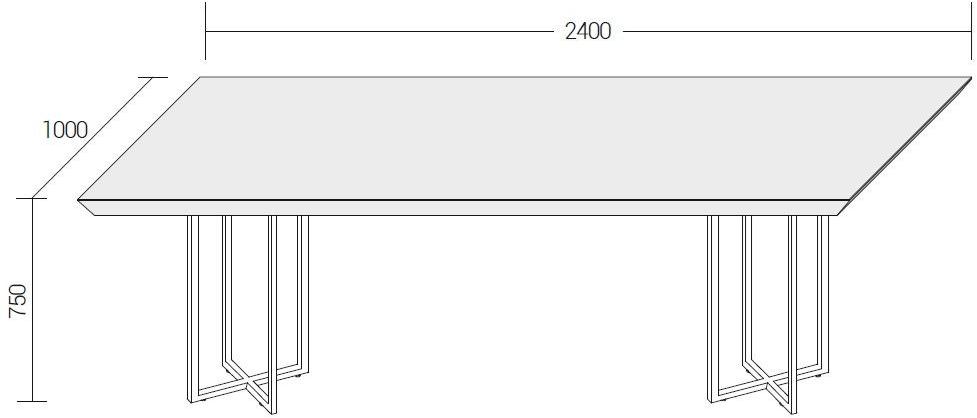Dall'Agnese Прямоугольный деревянный стол Slash sun-id-1513048 - Вид №2