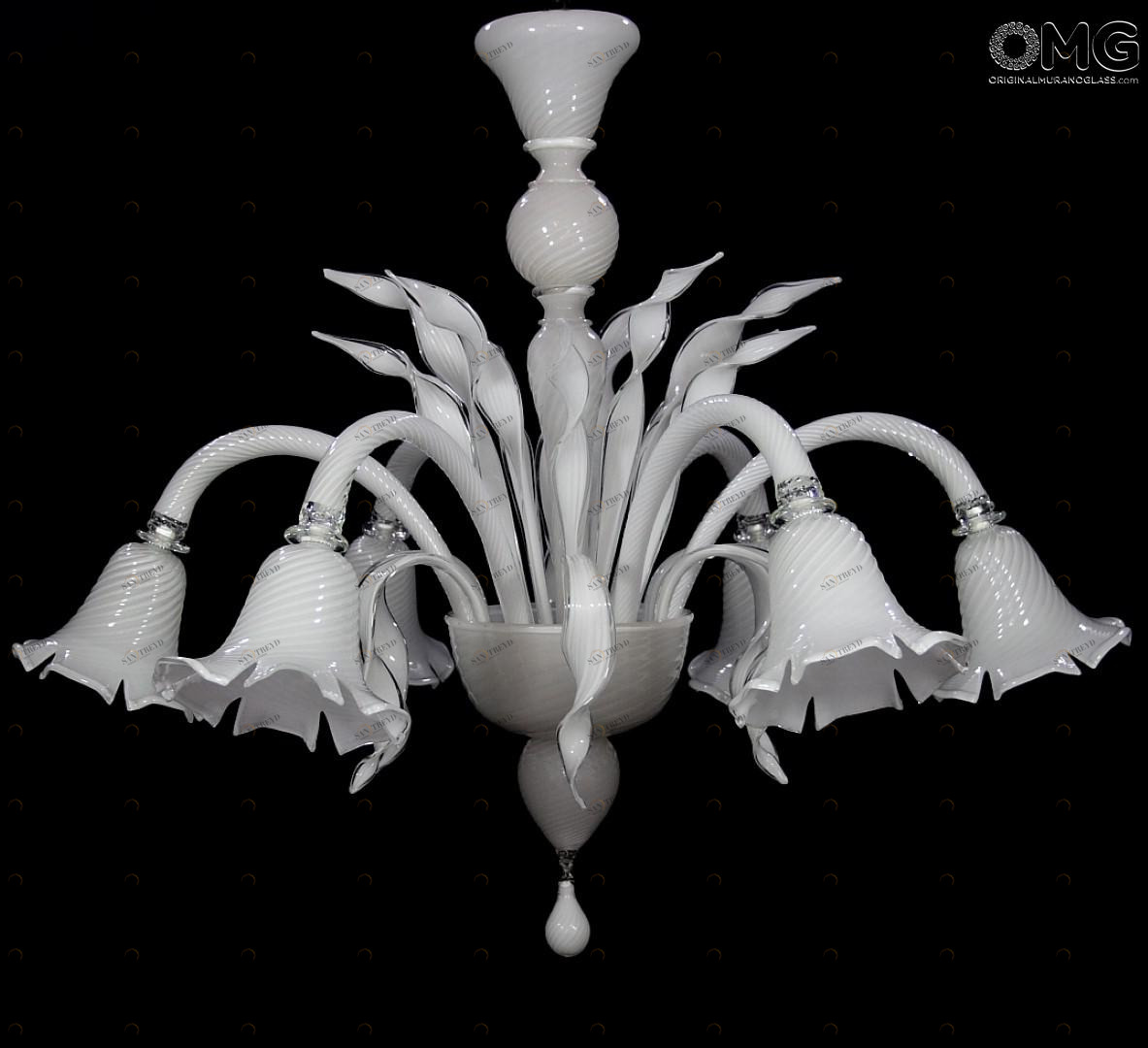 1286 ORIGINALMURANOGLASS Люстра Средиземноморье - Акватика - муранское стекло OMG  см CLASSICO