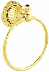 Bronces Mestre Кольцо для полотенца из латуни с кристаллами swarovski® Artica