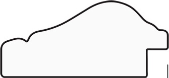 BY 1343 Зеркало в багетной раме - алебастр 48 mm EVOFORM Definite - Вид №3
