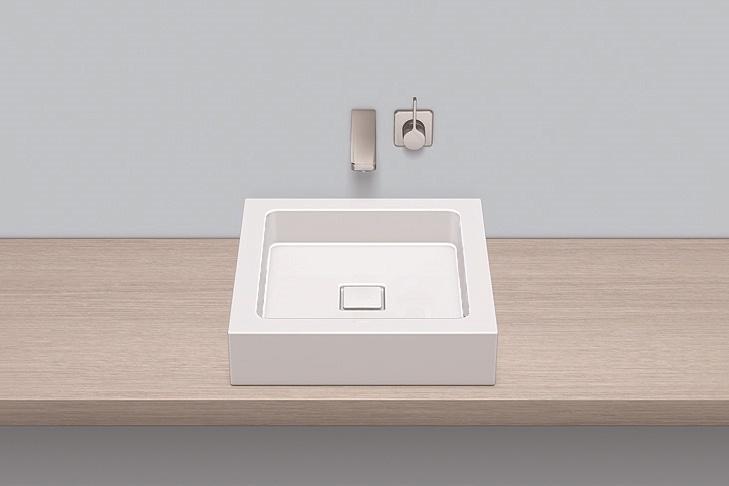 3302000401 Надставная раковина, ab.q450.1, белая, противомикробное Alape серия Q 