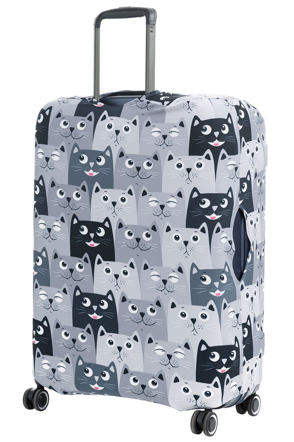 ECO Все любят котиков XL Чехол для чемодана большой Fancy Armor ECO - Вид №1